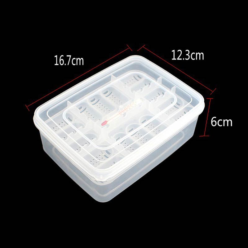 16 Grid Reptile Incubator Position Snake Lizard Crawl Pet Hatching Egg Tray Small Reptile Box Pet Reptile Supplies