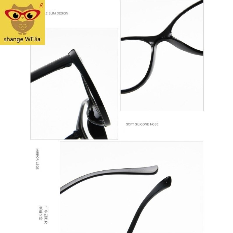 Spectacle frame cat eye Glasses frame clear lens Women Red black Eyewear optical frames myopia nerd black purpl eyeglasses