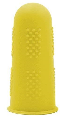 Heißer Kleber Pistole Finger Kappen 3/5 Stück Gitarre Finger Schutz Silikon nicht-Unterhose Hohe Temperatur Beständig Anti Finger Schutz: Gelb / 3Stck