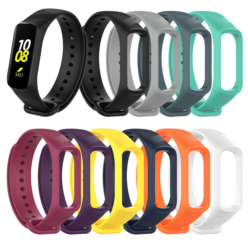 Smart klocka silikonrem för samsung galaxy fit-e /r375 band smart armbandsrem stegräknare fitness tracker armbandsrem