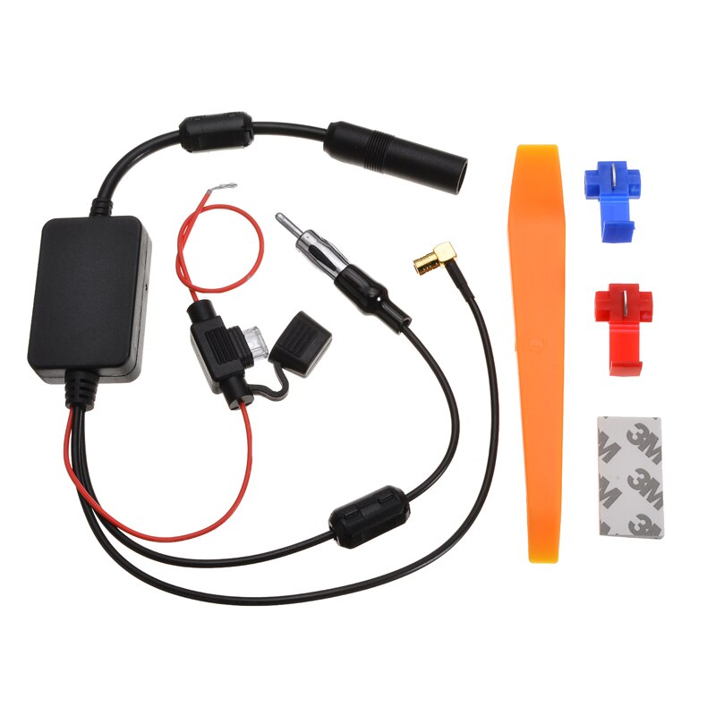 Universal Auto Car Radio FM Antenna Signal Amp Amplifier Booster DAB+ Car Antenna Kit Adapter FM Radio Aerial Signal Amplifiers