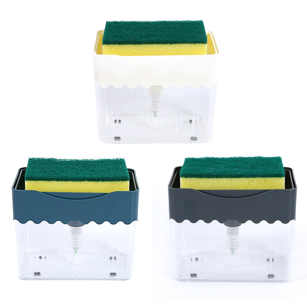 Distributeur de savon liquide automatique mousse éponge pompe à savon pour maison école Restaurant manuel presse savon organisateur cuisine outil