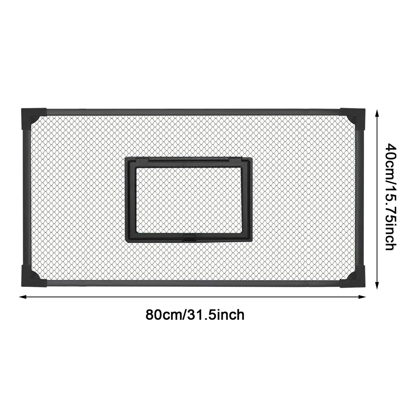 Fish Tank Cover Self Assembly Anti Jump Net Magnetic Black Mesh,Turtle Tank Net Fish Tank Top Protective Cover Replacement: GRAY
