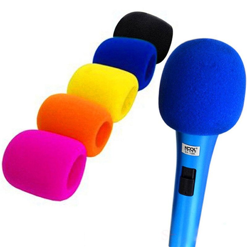 2 Stks/partij Pro Handheld Microfoon Foam Mic Cover Studio Voorruit Beschermende Grill Shield Zachte Spons Microfoon Cap