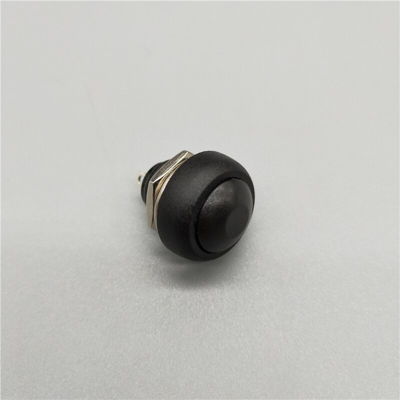 WayinTop Lot 18 Boutons Poussoirs 12mm Momentanés Étanches - 6 Couleurs (Rouge, Noir, Vert, Jaune, Bleu, Blanc) - Pour DIY Électronique