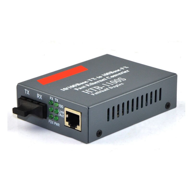 Netlink Media Converter HTB-1100S-A/B Glasvezel Media Transceiver 25Km Sc 10/100M RJ45 Single Mode enkele Vezel