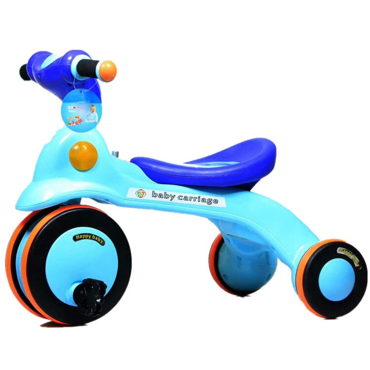 Baby Driewieler Pedaal Fiets 1-3 Jaar Oude Kinderen Rit Op Auto Lopen Tool Drie Wiel Fiets Baby Kinderwagen met Muziek Licht: B