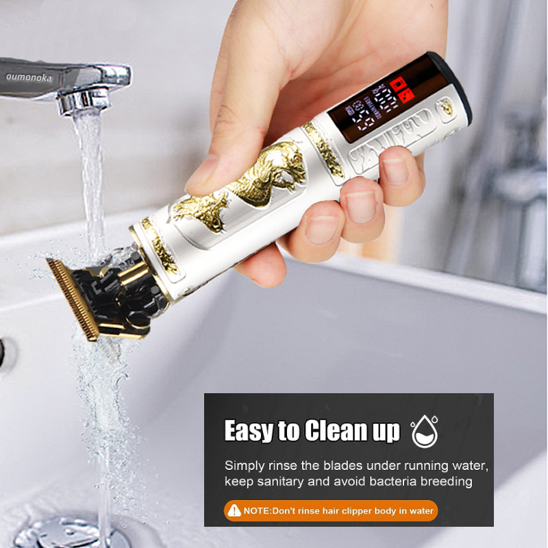 Professionele Elektrische Scheerapparaat voor Mannen Scheermes voor Mannen Maaier Baard Trimmer Kapper Scheren Machine T9 Tondeuse