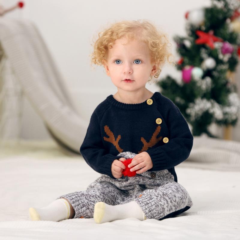 freundlicher Weihnachten zur Seite fahren Kleidung Jungen Kleidung Herbst Winter Baby Strampler Für Baby Mädchen Gesamt Baby Kostüm