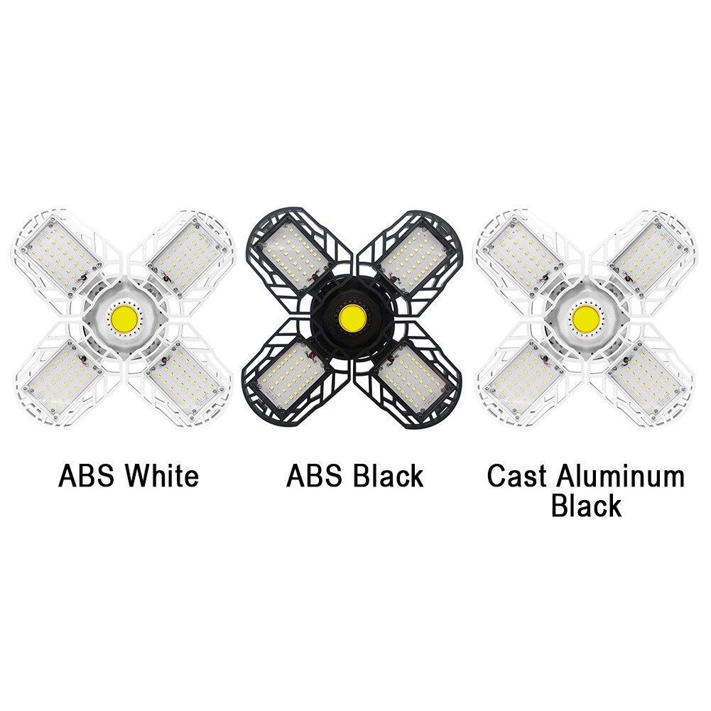 E27 80W Industrial Deformable Lamp Workshop LED Garage Light Hollowed Out Warehouse Motion Sensor Barn Ceiling Easy Install