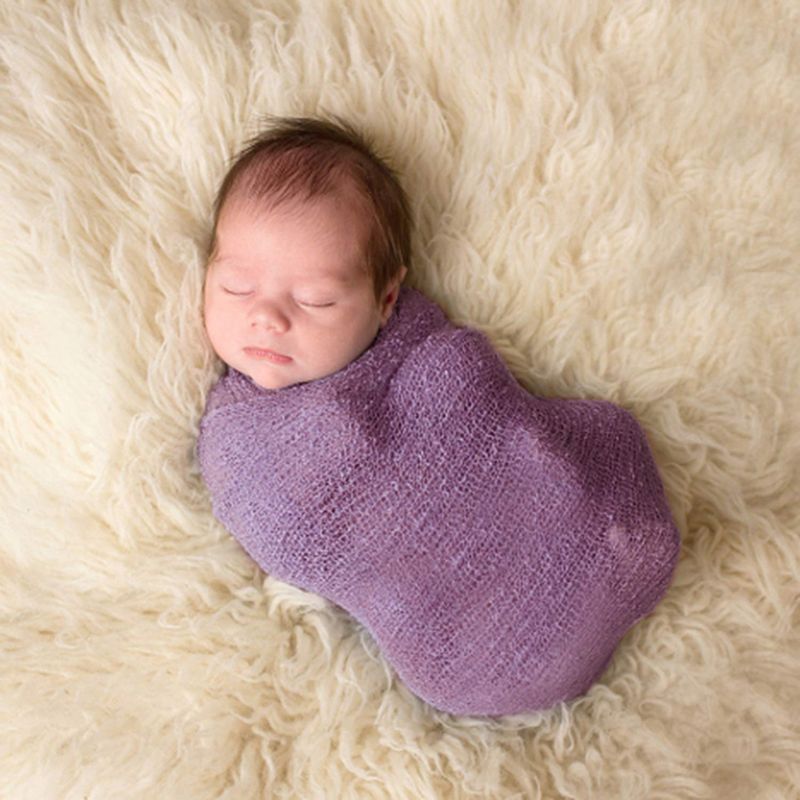 2 sztuk noworodka fotografia rekwizyty kocyk dziecięcy fotografia zawinąć włochaty dywan typu kudłaty