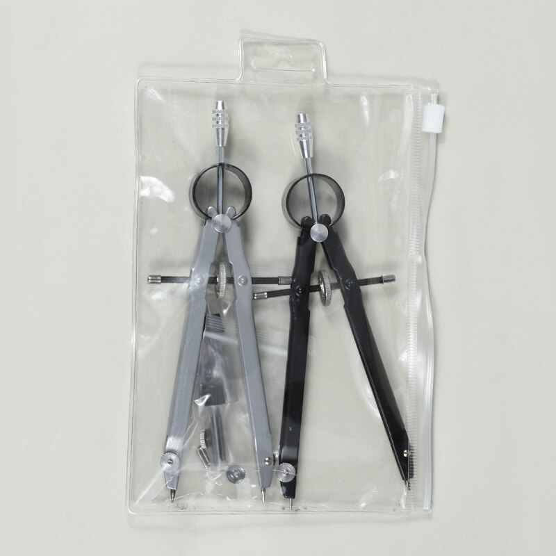 2Pcs / Set compass with locked geometry 6 inch bow compass precise mathematical drawing drafting student stationery