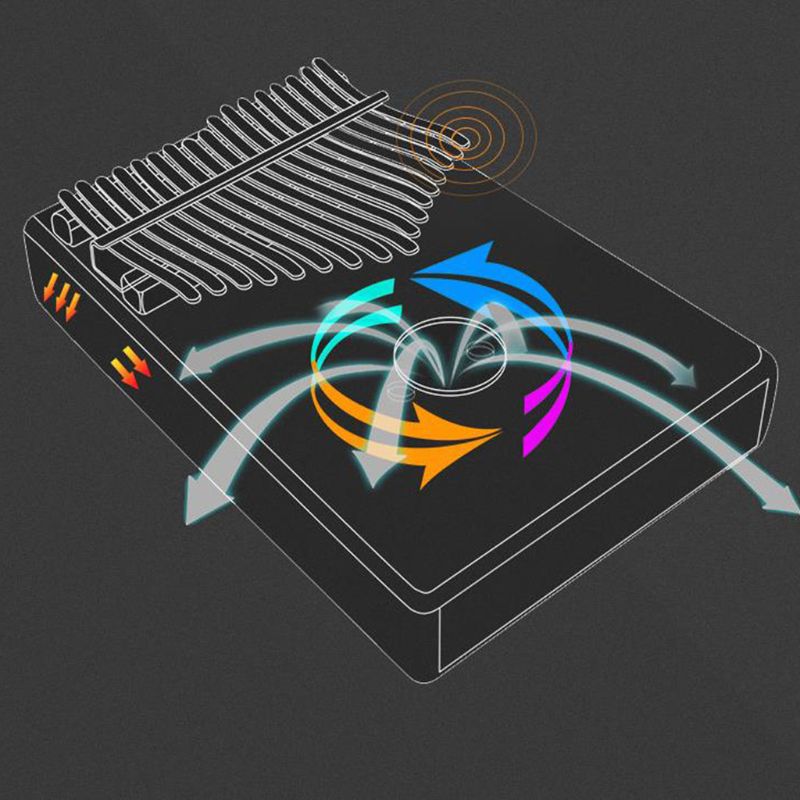 17 Keys Thumb Piano Include Tuning Hammer and Study Instruction 24BD