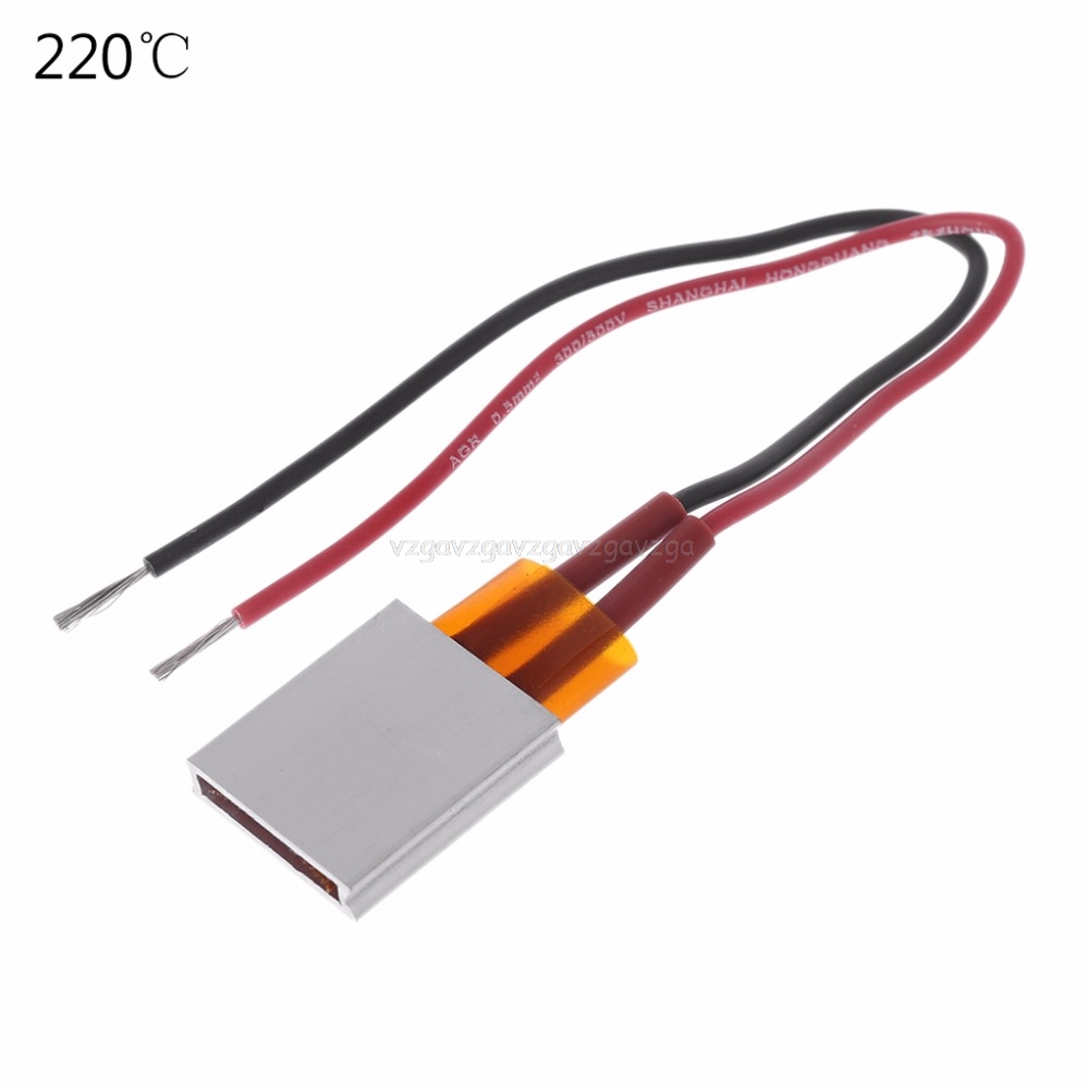 Placa de calefacción eléctrica de cerámica PTC de 12V, lámina de cerámica de carcasa de aluminio, calentador de temperatura constante, calentadores de Patio, D18,