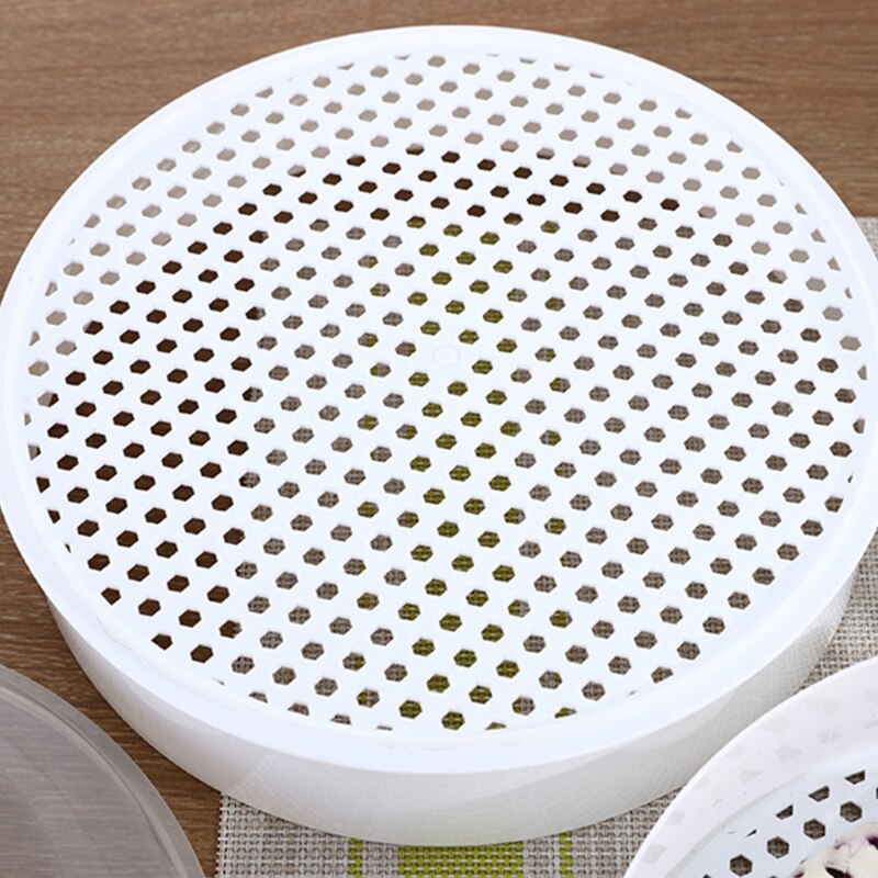 Round Single/Double Tier Food Steamer Box with Lid For Microwave Oven Kitchen Veggies Fish Cookware Environmental Box