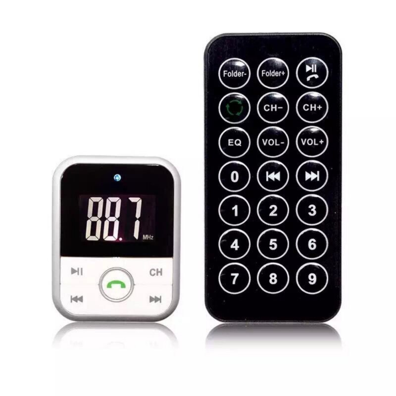 BT67 Car Bluetooth Handsfree Kit Car Adapter Charge with Remote Control Audio Cable Box Packing Portable Audio