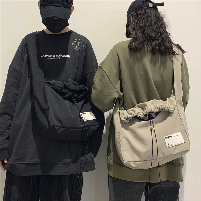 Messenger Bag Couple Japanese Lazy Style Large-capacity Casual Girl Shoulder Bag Brand Simple Diagonal Shoulder Bag