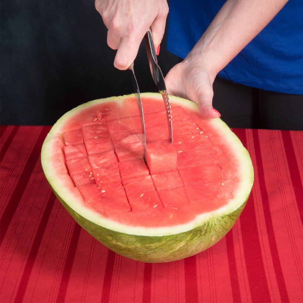 Roestvrij Staal Materiaal, Snelle Meloen Snijden, Eenvoudige Bediening En Handige Fruit Artefact Watermeloen Slicer, Cantaloupe Wate