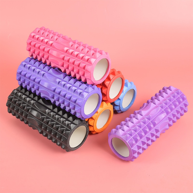 Foam Yoga Column Shaft Relaxing Muscle Wolf Tooth Stick Massage Roller Thin Calf Useful Product Fascia Fitness Equipment Roller