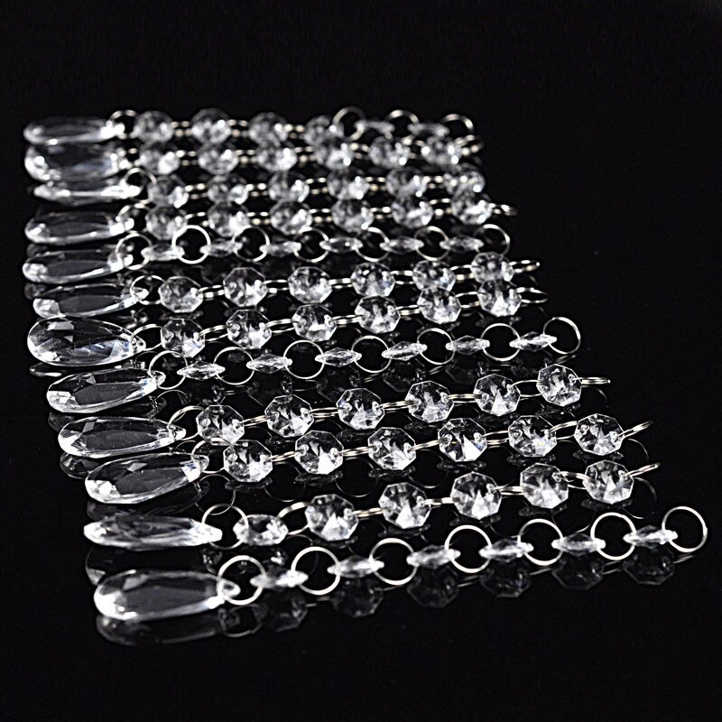 Acryl Crystal Clear Bead Garland Kroonluchter Opknoping Bruiloft Benodigdheden Decor, Decoratieve Guirlande