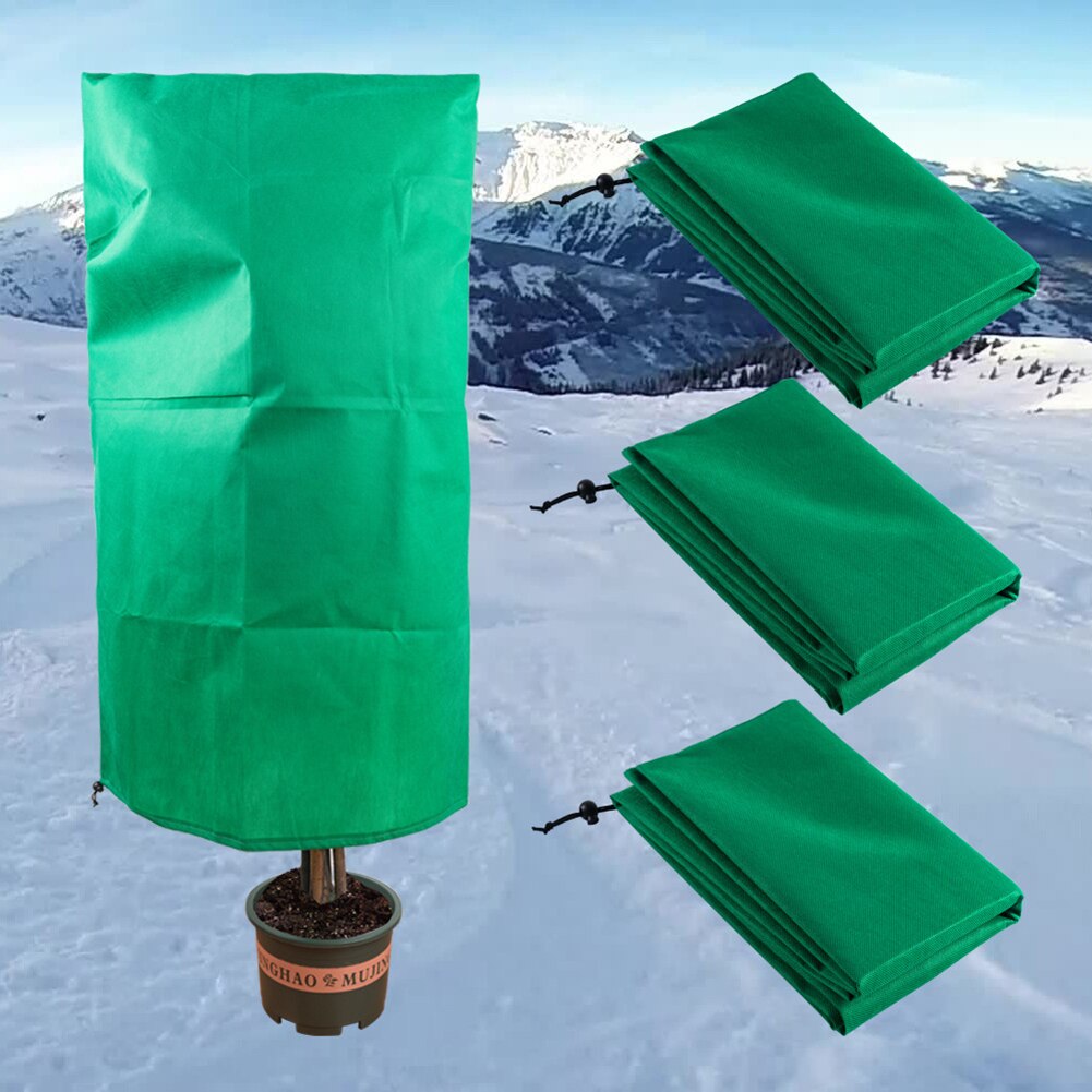 Warm Cover Tree Plant Protecting Bag Frost Protection Yard Garden Winter Plants Small Tree Against Cold Drawstring Plant Cover