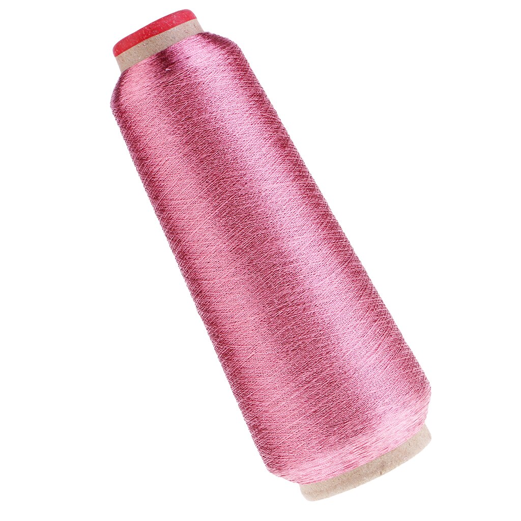Hilo de bordar de punto de cruz para ordenador, tejido de hilo metálico para manualidades, suministros de punto de costura DIY, suministros de DIY para muñecas para ropa: Pink