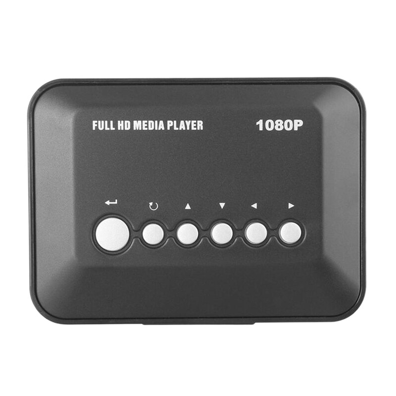 Mini Full HD 1080P Media Player with HDMI/VGA/AV/USB/SD/MMC/Optical Output EU Plug: Default Title