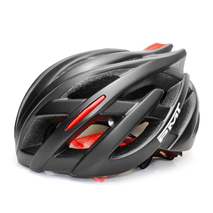 PMT road fietshelm grote maat 62-65cm fiets gespecialiseerd fietshelmen voor mannen MTB mountainbike helm 26 gaten 255g XL: Black