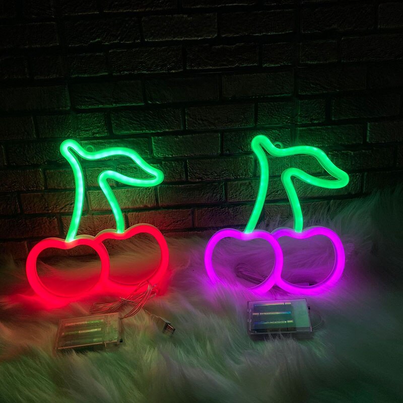 Wanxing Banaan Led Neon Light Sign Usb Batterij Aangedreven Muur Neon Verlichting Voor Slaapkamer Party Decoratie Nacht Lamp