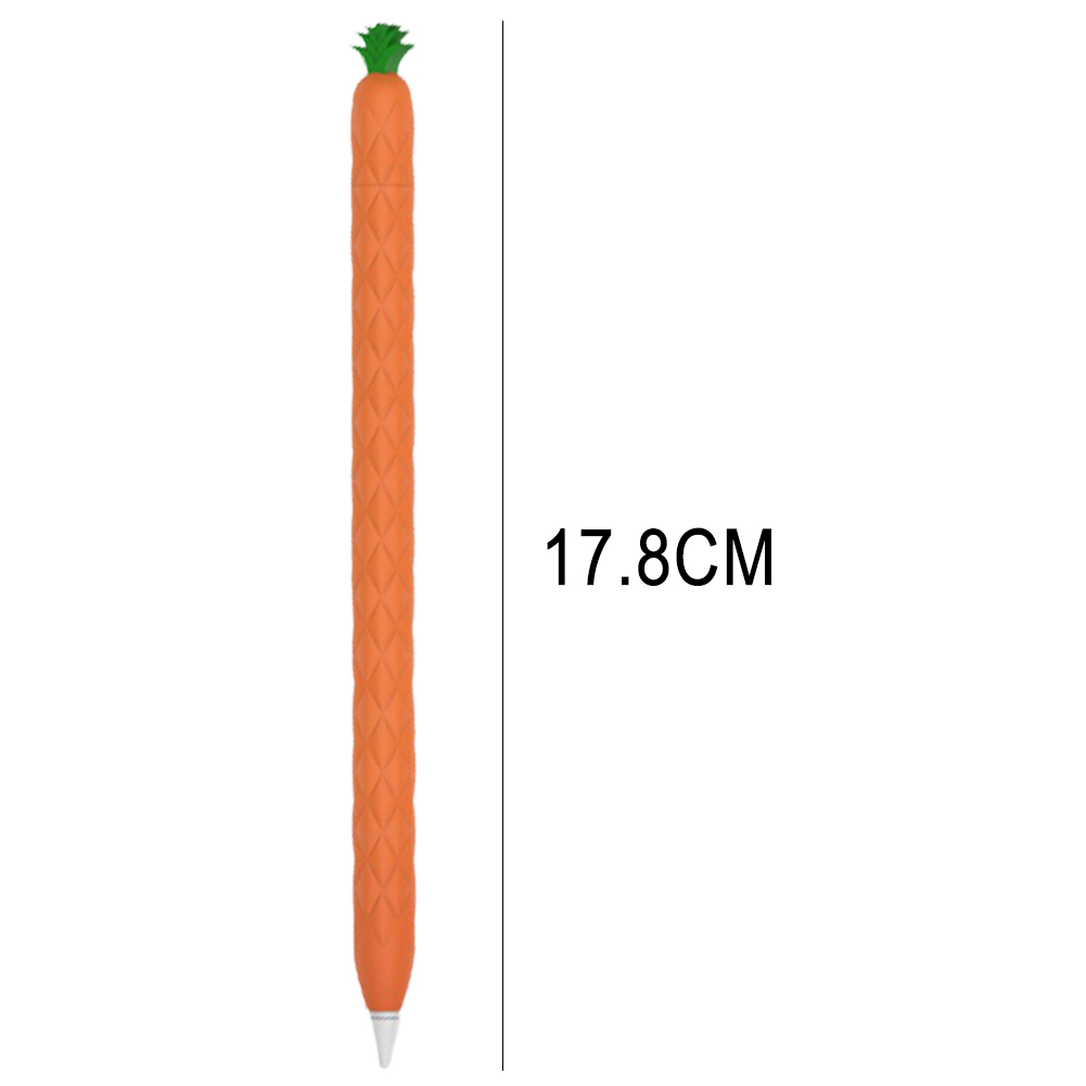 Soft Pineapple Silicone Sleeve For Apple Pencil 1 Pencil 2 Pencil Case Tablet Touch Stylus Pen Cover Cartoon Cute Pencil Pouch