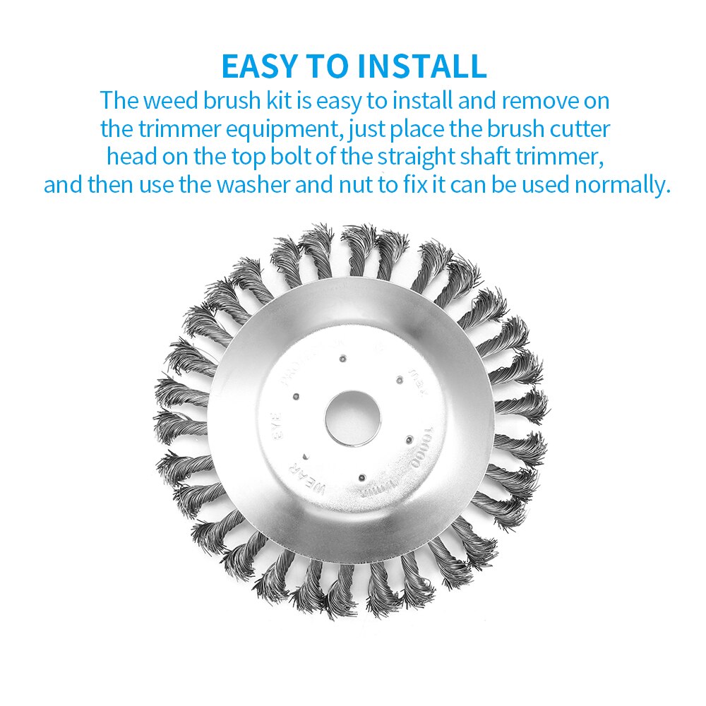 Fil d'acier Débroussailleuse Kit Tondeuse Pour Coupe-bordures Dérouillage Tondeuse à gazon