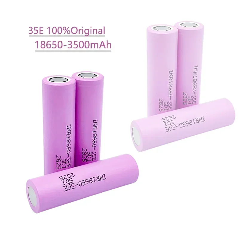 100% original 18650 3500mah 20A Ontlading INR18650 35E 1-10 Uds 3,7 V batería recargable de iones de litio