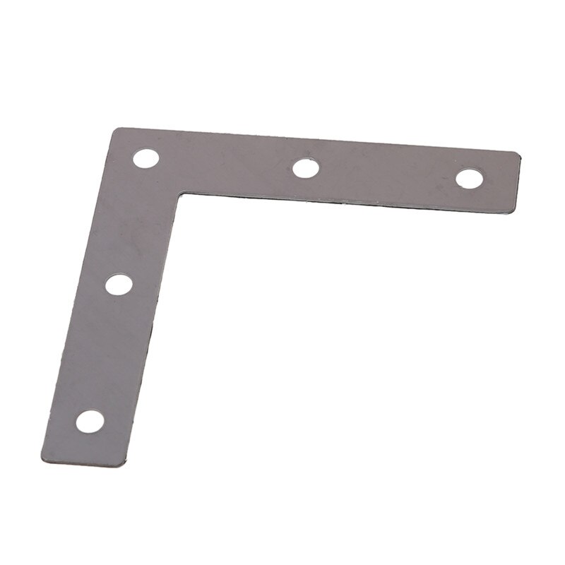 Angle Plate Corner Brace Flat L Shape Repair Bracket 80mm x 80mm