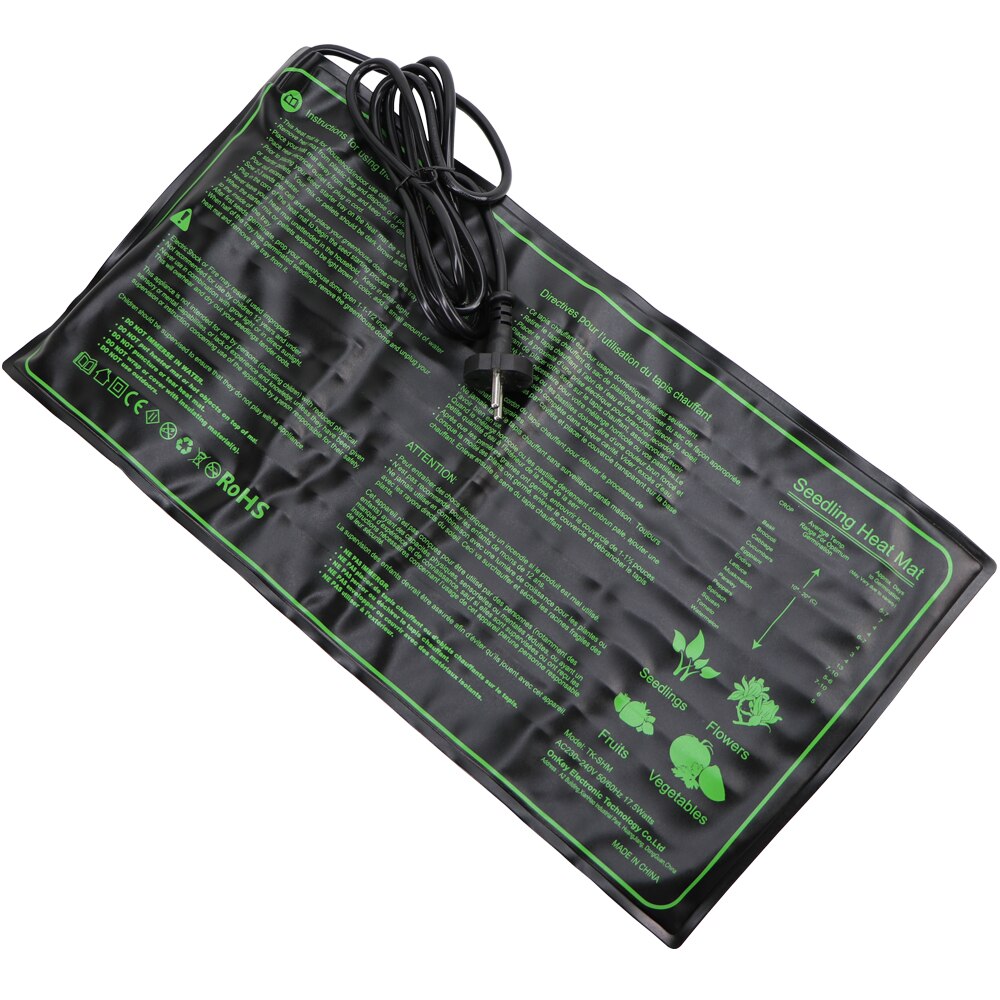 1PC Sämling Heizung Matte 20x10 ''Wasserdicht Anlage Keimung der Samen Ausbreitung Klon Starter Pad US UK EU AU Stecker Garten Supplie