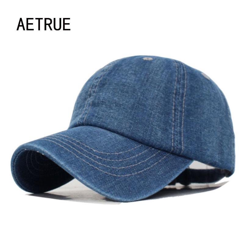 Gewassen Denim Jeans Mannen Baseball Cap Vrouwen Snapback Hoeden Caps Voor Mannen Falt Bone Gorras Pet Effen Mannelijke Vader Baseball hoed Cap