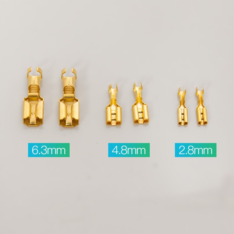 1 pièces d'origine allemande WBT 0655 0656 0657 plaqué or sertissage fil connexion borne prise ressort 6.3/4.8/2.8mm