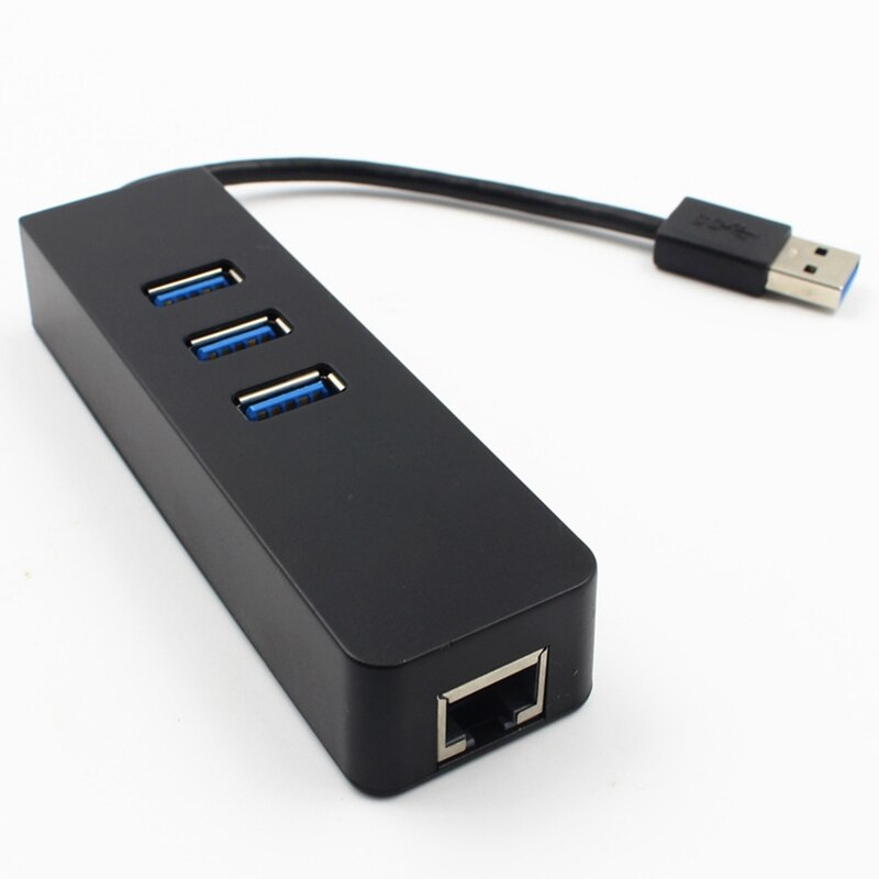 Usb 3.0 Hub 3-Poort Gigabit Ethernet Poort Voor Laptops Usb Flash Drives Mobiele Harde Schijven Usb Extenders