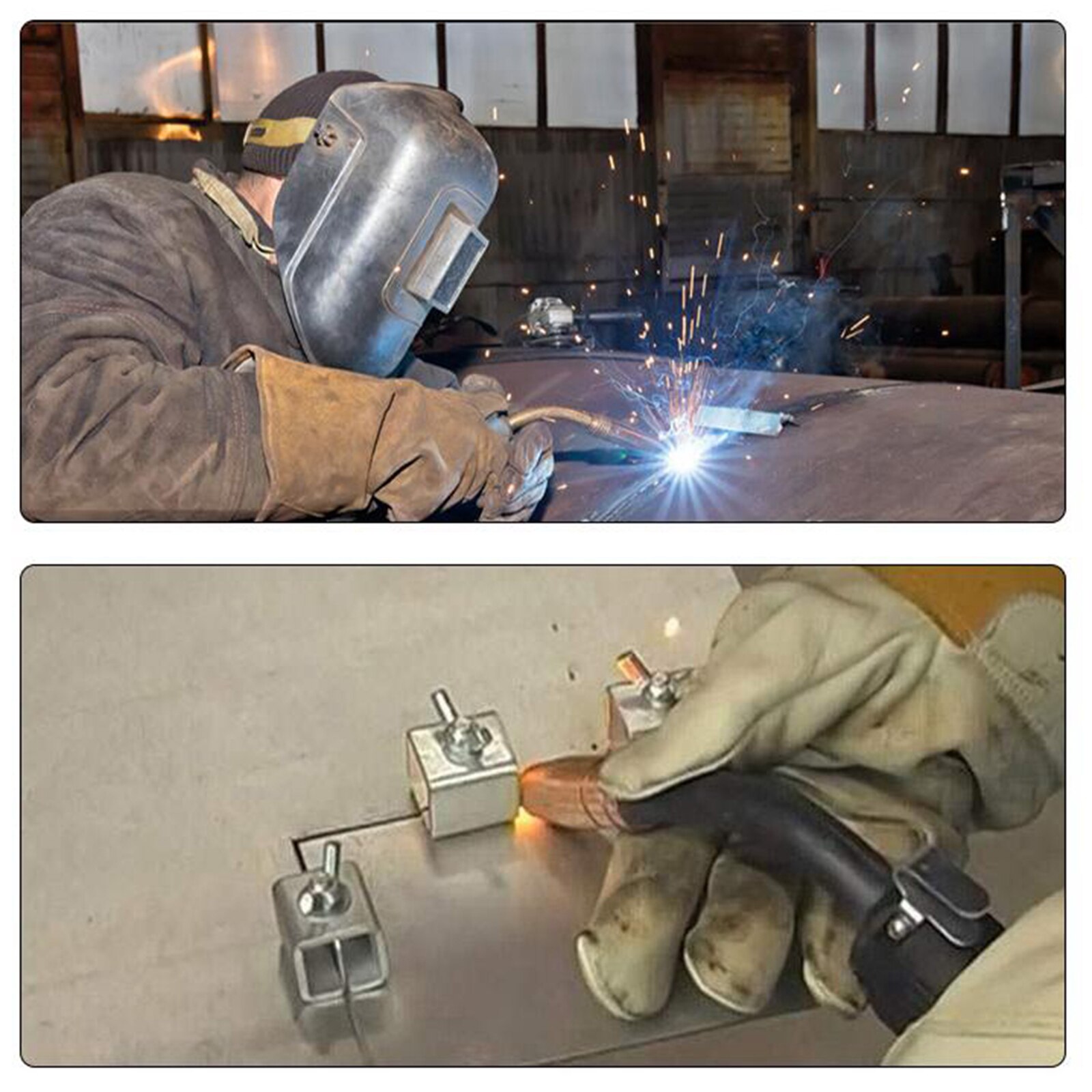 8x Butt welding Clamps Sheet Metal Panel 5x2.5cm Weld Clips for Car Door