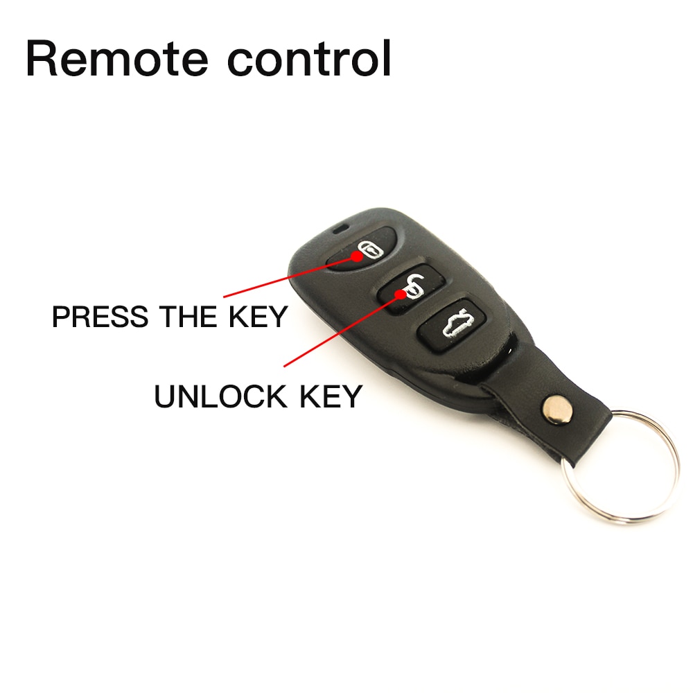 Car 12V general wireless remote control door lock, car one pull three