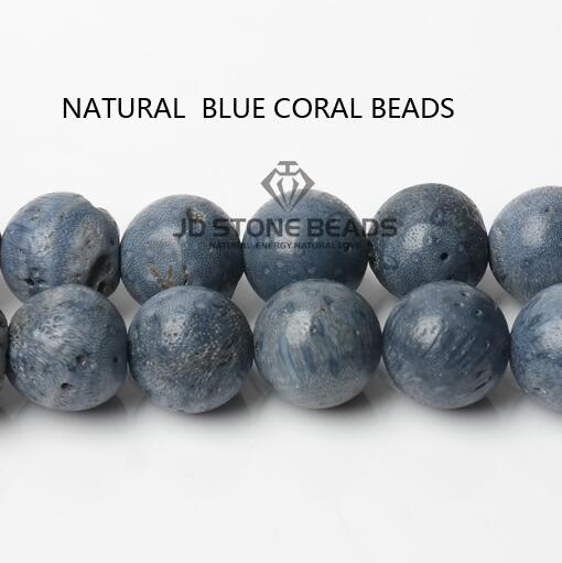 Free Natural White Coral Beads Handmade Necklace Accessory Blue Coral Beads Red Sponge Coral: NATURAL  BLUE CORAL / 7-8mm approx 46pcs