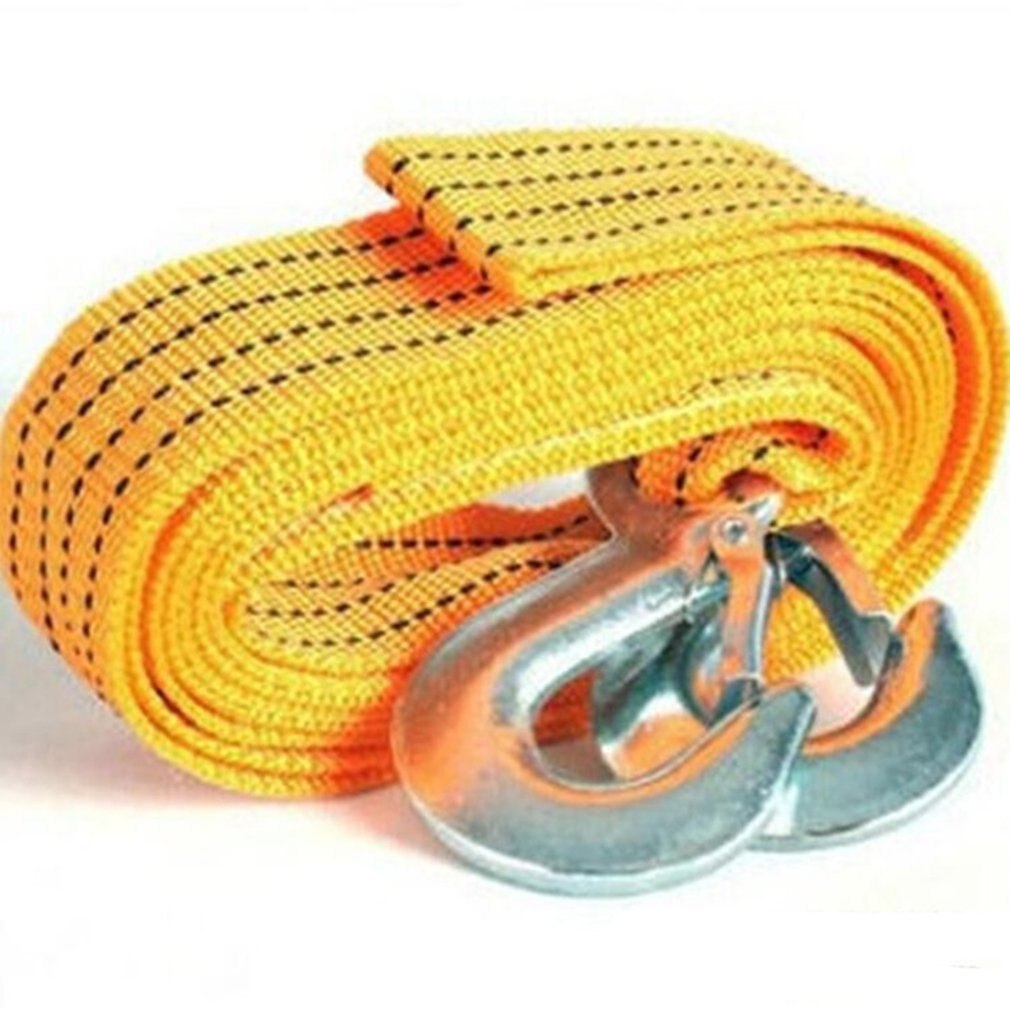 Car Emergency Pull Belt Traction Rope Of Self Driving Tool 3 Tons Double Nylon 4m Automobile Traction Rope