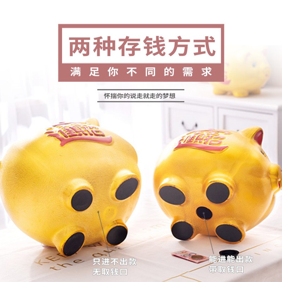 Chinesischen Traditionellen Keramik Sparschwein Gold Sparschwein für Kinder Tirelire Sparschwein Keramik Traditionellen Sparschwein Gold HH50QG