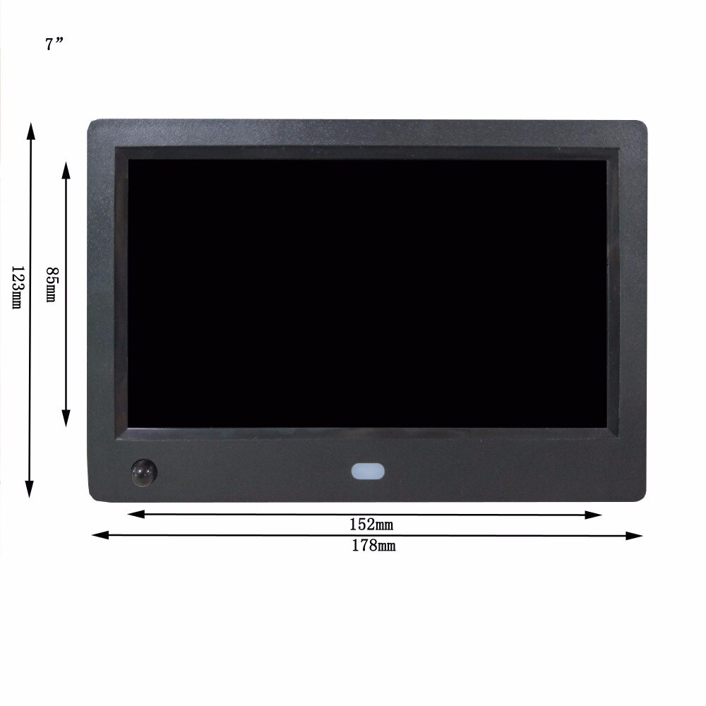 7 inch motion sensor reclame display foto speler video speler digitale fotolijst ondersteuning SD kaart en USB drive