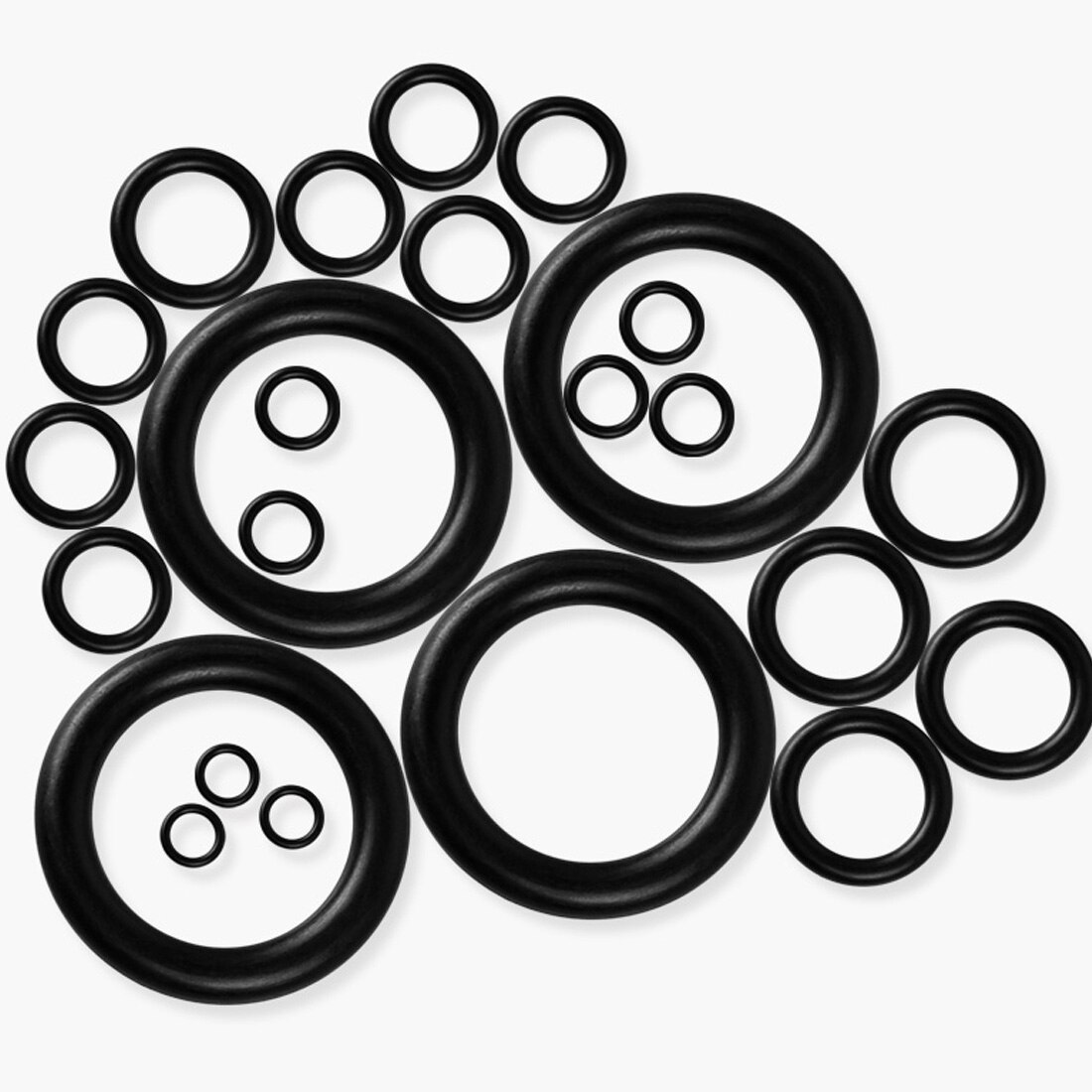 225pcs O-Ring Kit Rubber Silicone O Ring Seal NBR Sealing O-rings Nitrile Washer Rubber orings Set Assortment Kit Set Box Ring