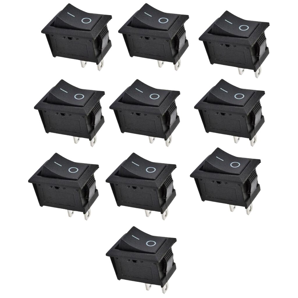 10x bilbåtsvippa 2 stift på av vipp spst kontakt strömbrytare 125v 250v