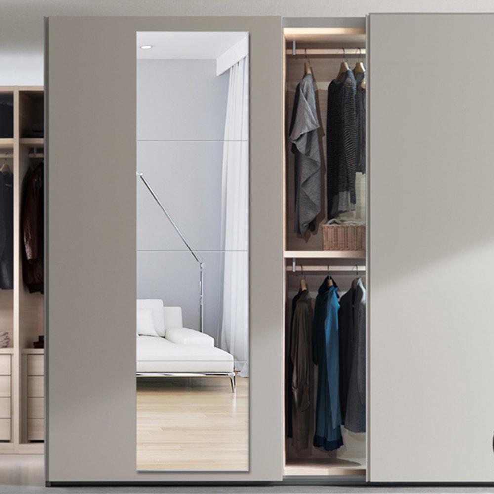 Espejo extraíble duradero de 22*22cm, 4 Uds de , pegatinas de pared, espejo de largo completo para sala de estar/dormitorio infantil para decoración del hogar