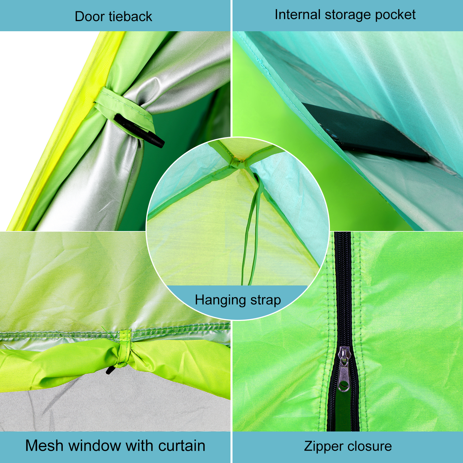 Pop up Beach Tent Portable Instant Anti UV Sun Shelter Tent Cabana Beach Shade
