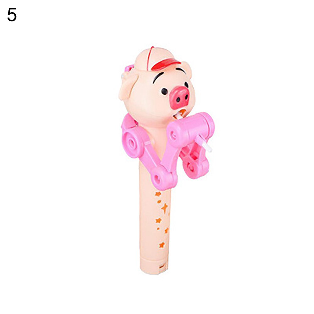 1Pcs Funny Kids Tang People Eat lollipops Pig Robot Lollipop Toy Holder Decompression Reliever Kids Children Toys Christmas: 5