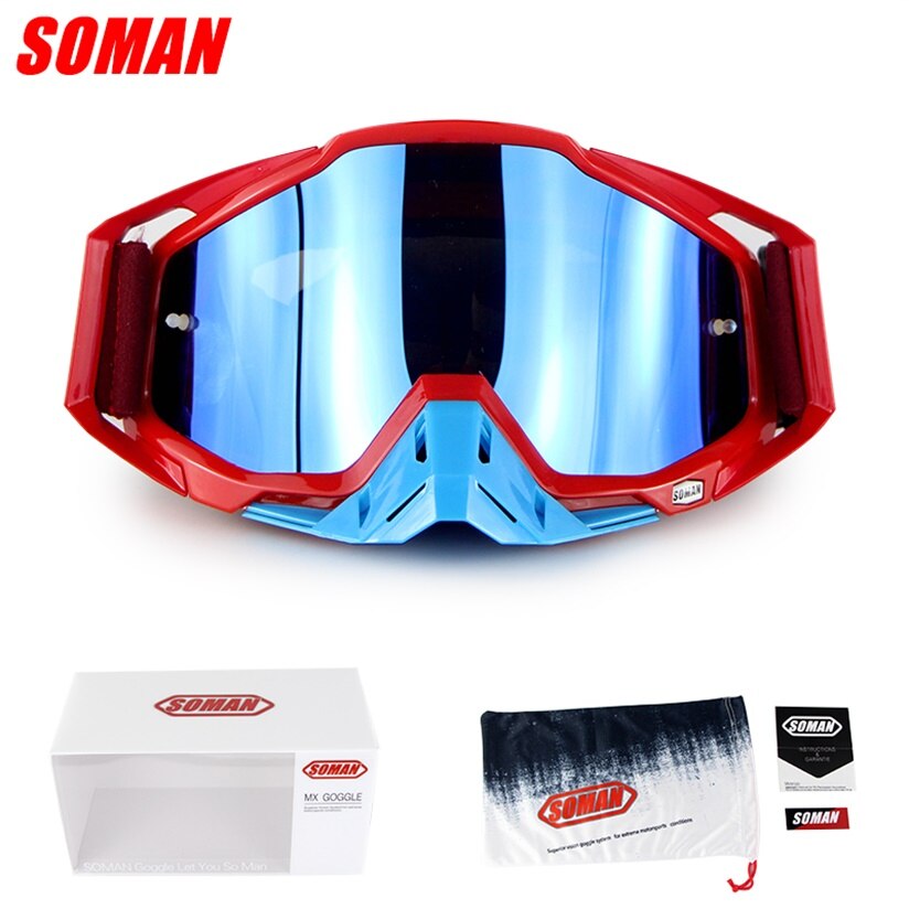 Soman  sm11 cross field briller dirt bike gozluk atv casque okulary moto cykel motorcykel cykel briller gafas