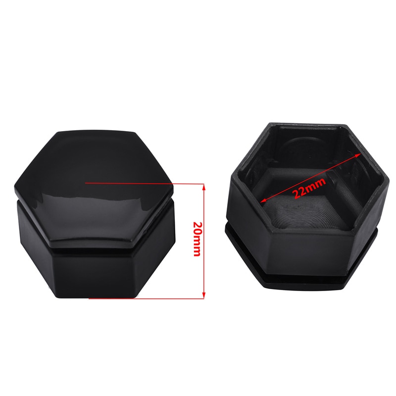 Ns modify 20 stk 22mm auto nav skrue deksel hjulmutter bolt deksel beskyttelsesbolt caps hjulmutter bolt hode deksel cap for buick